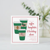 クリスマスコーヒホリデーパーティー 招待状 (スタンド正面)