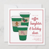 クリスマスコーヒホリデーパーティー 招待状 (正面)