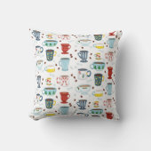 クリスマスコーヒーの日付デコール クッション (正面)