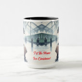 クリスマスコーヒーマグカップの家に帰る マグカップ (中央)