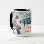 クリスマスコーヒーマグカップの家に帰る マグカップ (正面左)