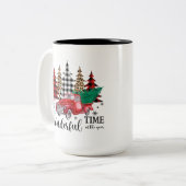 クリスマスコーヒーマグ | ツートーンマグカップ (正面左)