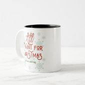 クリスマスコーヒーマグ ツートーンマグカップ (正面左)