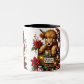 クリスマスコーヒーマグ ツートーンマグカップ (正面右)