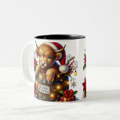 クリスマスコーヒーマグ ツートーンマグカップ (正面左)