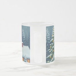 クリスマスコーヒーマグ フロストグラスマグカップ