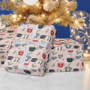 クリスマスコーヒーマグ ラッピングペーパー