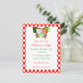 クリスマスコーヒー招待状 招待状 (スタンド正面)
