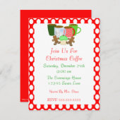 クリスマスコーヒー招待状 招待状 (正面/裏面)