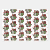 クリスマスコーヒー格言 ラッピングペーパーシート (正面)