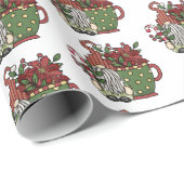 クリスマスコーヒー格言 ラッピングペーパー (ロールコーナー)