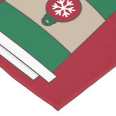 クリスマスコーヒー雪 ショートテーブルランナー (コーナー)