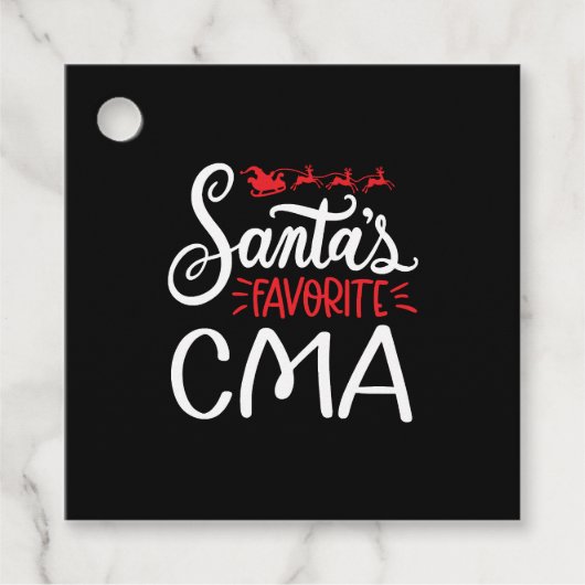 クリスマスコーヒー、かわいいクリスマス、クリスマス フェイバータグ (正面)