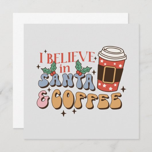 クリスマスコーヒー |サンタとコーヒー (正面/裏面)