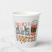 クリスマスコーヒー |サンタとコーヒー 紙コップ (裏面)