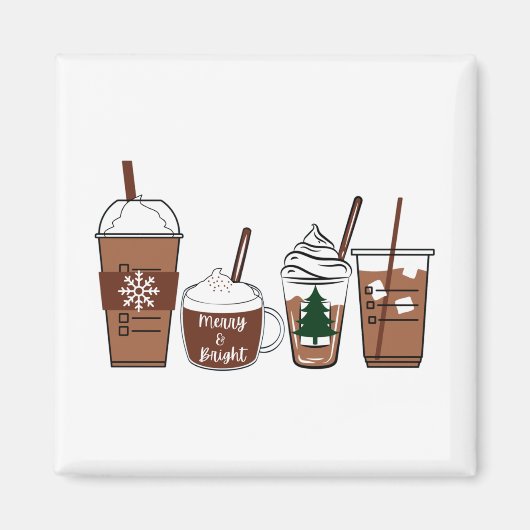 クリスマスコーヒー マグネット (正面)