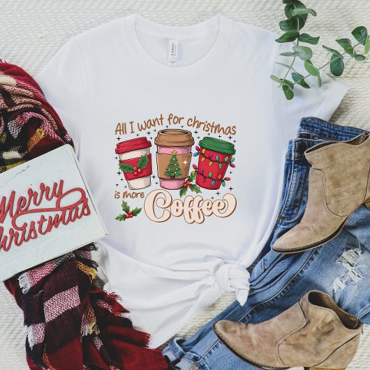 クリスマスコーヒーTシャツが欲しいもの Tシャツ