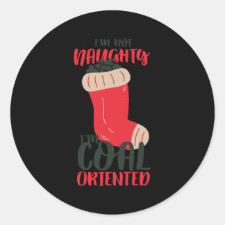 クリスマスコールストッキング ラウンドシール