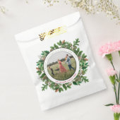 クリスマスコーンリース家族の写真 フェイバーバッグ (封をした状態)