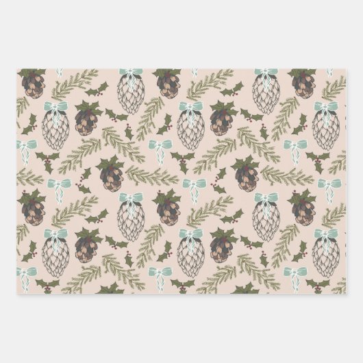 クリスマスコーン ラッピングペーパーシート (正面)