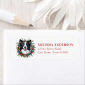 クリスマスコ縁どリー差出人住所ラベル ラベル (インサイチュ)