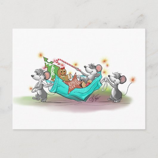 クリスマスコOKIE強盗 シーズンポストカード (正面)