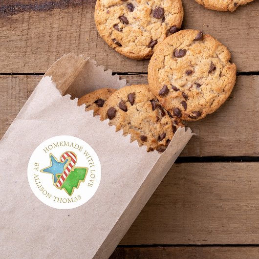 クリスマスコokies手作りラベル ラウンドシール