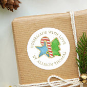 クリスマスコokies手作りラベル ラウンドシール