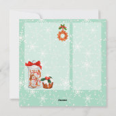 クリスマスコokies 面白い ホホホ  ホリデーカード (裏面)