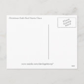 クリスマスゴシックスカルサンタクロース シーズンポストカード (裏面)
