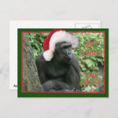 クリスマスゴリラ シーズンポストカード (正面/裏面)