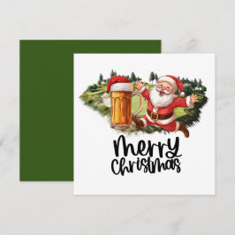 クリスマスゴルファーのためのサンタとビおもしろいール シーズンカード
