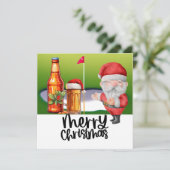 クリスマスゴルファー向けゴルフサンタとビおもしろいール シーズンカード (スタンド正面)