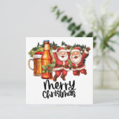 クリスマスゴルファー向けゴルフサンタとビおもしろいール シーズンカード (スタンド正面)