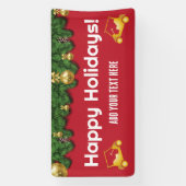 クリスマスゴルフカートのパレードのバナー 横断幕 (縦)