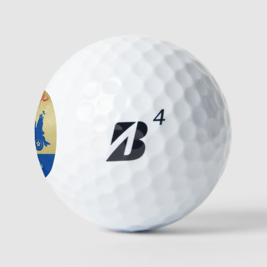 クリスマスゴルフカートのモノグラム名のtouch ゴルフボール (ロゴ)