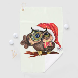 クリスマスゴルフタオルベビーフクロウ ゴルフタオル