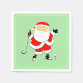 クリスマスゴルフパーティー スタンダードカクテルナプキン (正面)