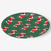 クリスマスゴルフホリデーパーティー ペーパープレート (アングル)