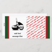 クリスマスゴルフボールとクラブ シーズンカード (正面/裏面)