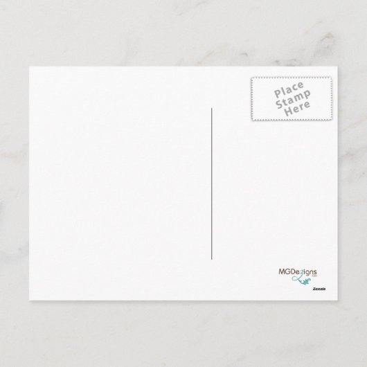 クリスマスゴルフボールサンタハットポストカード シーズンポストカード (裏面)