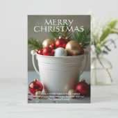 クリスマスゴルフボールバケット シーズンカード (スタンド正面)