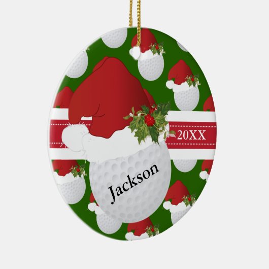 クリスマスゴルフ🏌️ ‍ ♂️ | DIY文字 セラミックオーナメント (右)