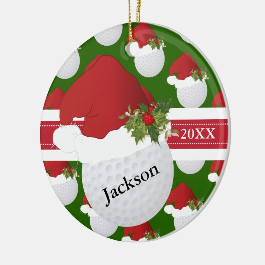 クリスマスゴルフ🏌️ ♂️ | DIY文字 セラミックオーナメント (左)