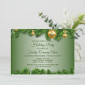 クリスマスゴールデンオーナメントホリデーズパーティー 招待状 (スタンド正面)