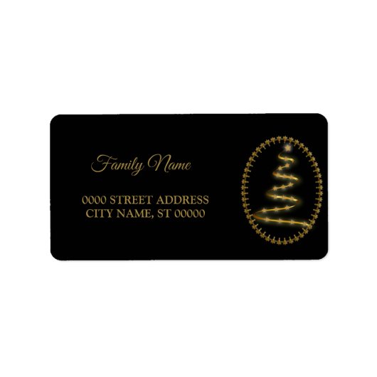 クリスマスゴールデンツリーホリデイズブラック ラベル (正面)