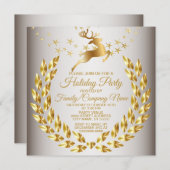 クリスマスゴールデントナディアホリデーズパーティー 招待状 (正面/裏面)