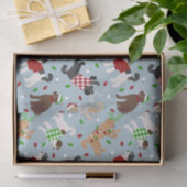 クリスマスゴールデンドルラブラドドールティッシュペーパー 薄葉紙 (ギフト)