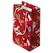 クリスマスゴールデンドルラブラドール スモールペーパーバッグ (裏面アングル)