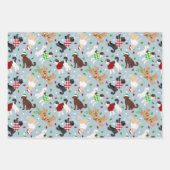 クリスマスゴールデンドルラブラドール ラッピングペーパーシート (正面2)